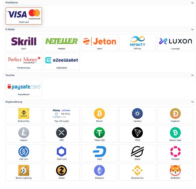 20Bet Zahlungsmethoden