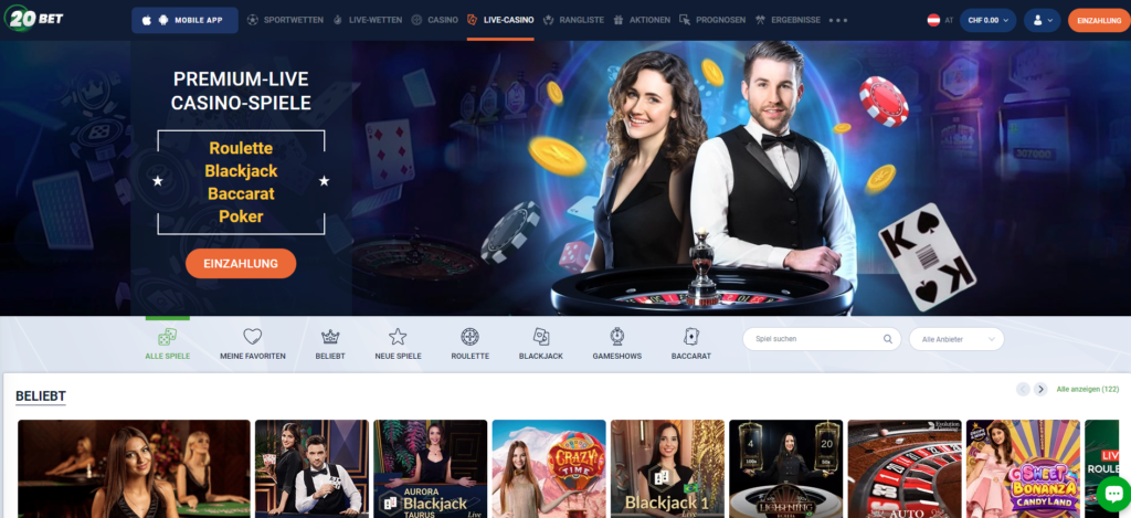 20bet live casino