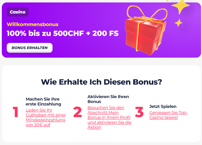 GreatWin Willkommensbonus