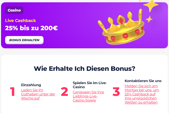 Live Casino Bonus GreatWin