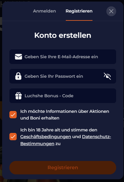 Nine Casino Registration