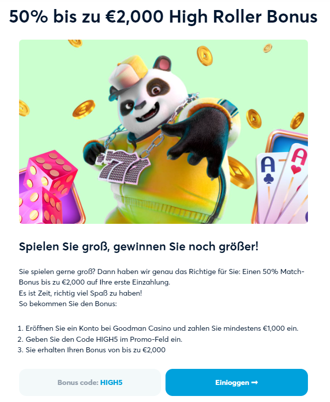 HighRoller bonus